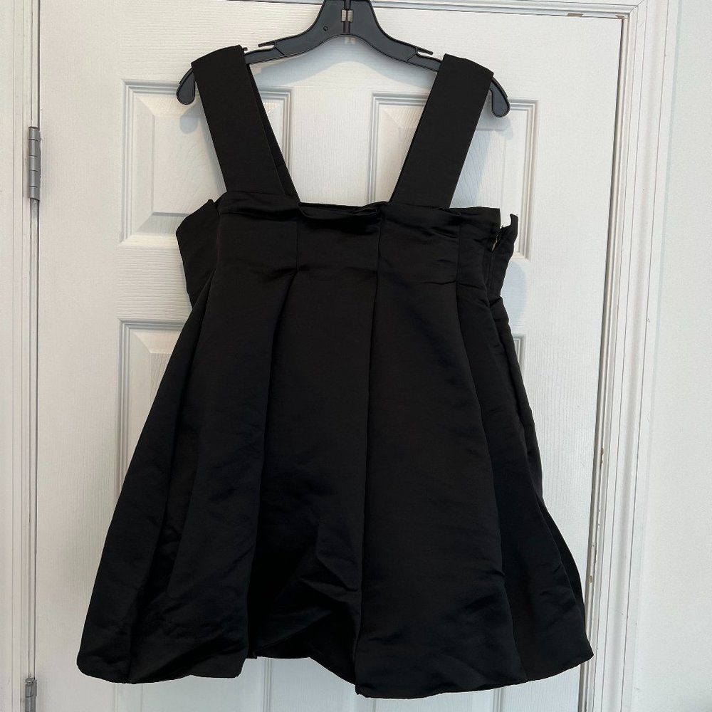 Comme des Garcons Satin Black A-Line Top / w/Tags - Picture 8 of 9